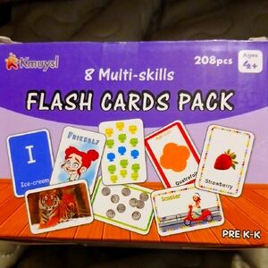 Multi-skills Flash Cards Pack for Kids - 208 Pieces